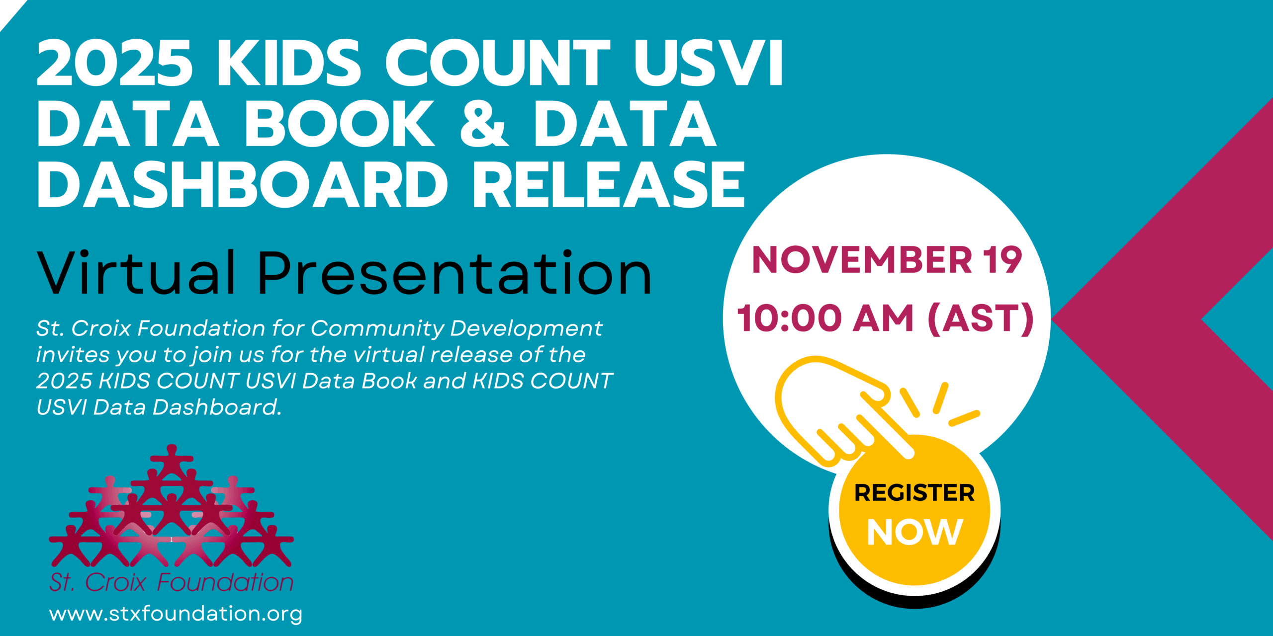 ST. CROIX FOUNDATION TO RELEASE 2025 KIDS COUNT® USVI DATA BOOK NOVEMBER 19th